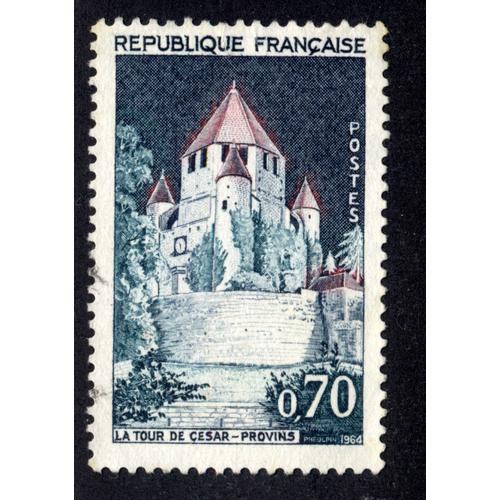 Timbre La Tour De Cesar-Provins,1964,République Française,Postes,0,70