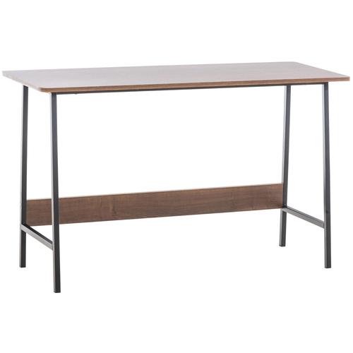 Bureau Table D'ordinateur Style Industriel Mdf Couleur Noyer Bur10512