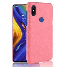 Xiaomi Mi Mix 3 Étui Pour Classique Élégant Mode Classique D'alligator Compatibilité Housse De Protection Anti Éraflure - Couleur Rose