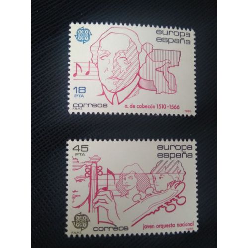 Timbre Espagne Y T 2406 / 2307 Série : Europa (C.E.P.T.) - Année Européenne De La Musique 1985 ( 190708 )