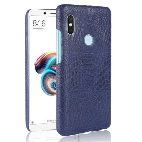 Xiaomi Redmi Note 5 Pro Étui Pour Classique Élégant Compatibilité Housse De Protection Mode Classique D'alligator Anti Éraflure - Bleu