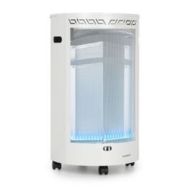 Blumfeldt Bonaparte Fire Radiateur À Gaz 4200w , Pression 50 Mbar , Roulettes - Blanc
