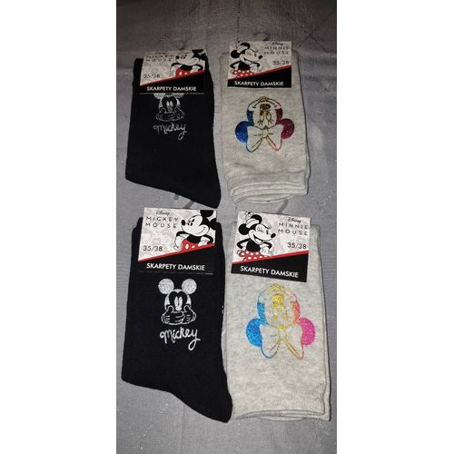 Lot 4 Paires Chaussettes Disney Minnie Neuves