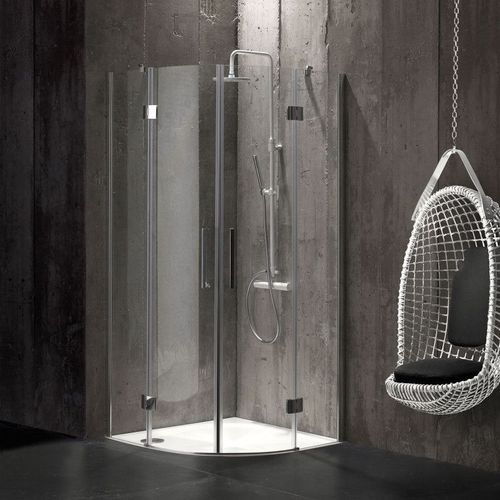 CABINE DE DOUCHE ANGULAIRE 90X90 EN VERRE 6 MM SANS STRUCTURE LONDON