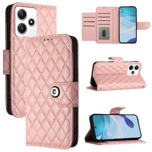 Étui Pour Xiaomi Redmi 12 4g/5g Portefeuille Couverture Titulaire De La Carte Bande De Poignet Protection Élégante Antichoc - Couleur Orange