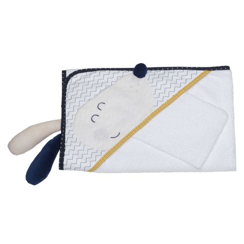 Cape De Bain Et Gant De Toilette Hello - Sauthon