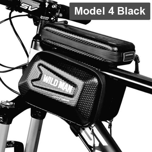 Modèle 4 Noir - Sac De Vélo Pour Écran Tactile, Housse Wild Man Étanche, De Tube Supérieur, Avec Support De Téléphone Portable À Affichage De 6,5 Pouces