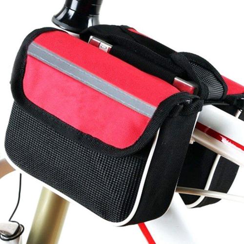 Double Selle Rouge - Sac Triangulaire Pour Tube Avant De Vélo, Accessoires De Cyclisme Nécessaires, Étanche, Nouveauté 2020