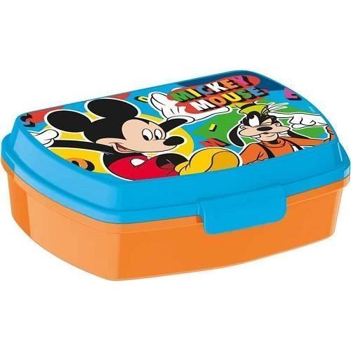 Disney Boîte À Lunch Mickey Mouse Junior 17 X 5,6 Cm Bleu/Orange