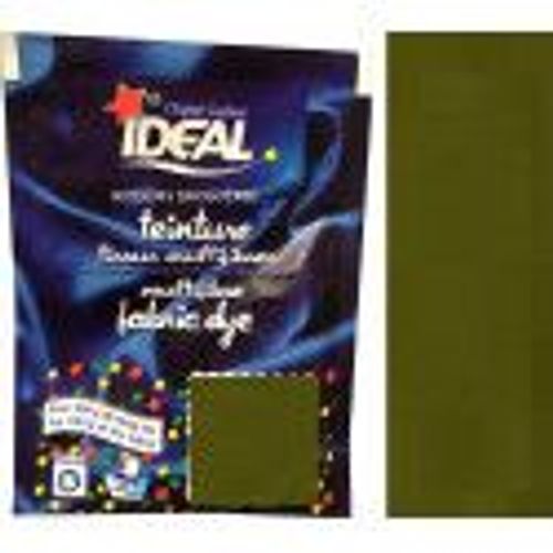 Sachet teinture tissu multi fibres vert kaki 39 vetement coton lin laine polyamide IDEAL