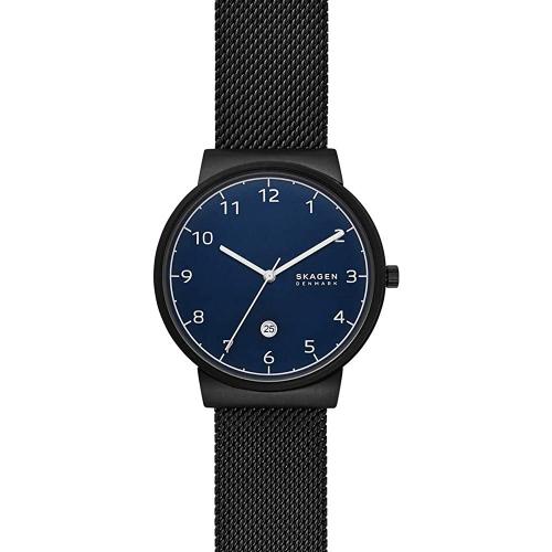 Skagen Montre Noir Analogique Hommes Ancher Skw6566