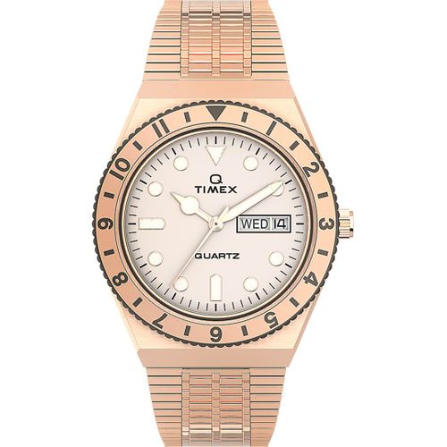 Timex Montre Ip-Rosé Analogique Femmes Q Reissue Tw2u95700