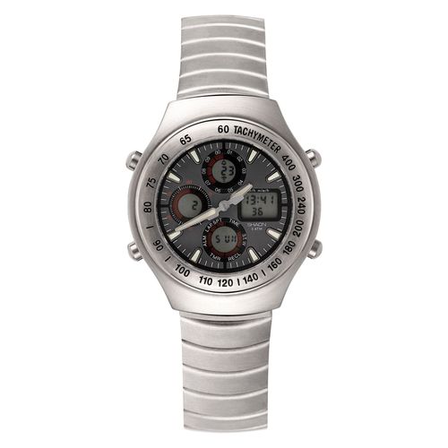 Shaon Montre Argent Analogique - Digital Hommes 44-7900-48