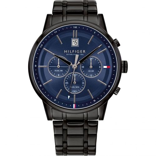 Tommy Hilfiger Montre Noir Multi-Cadrans Hommes Kyle 1791633