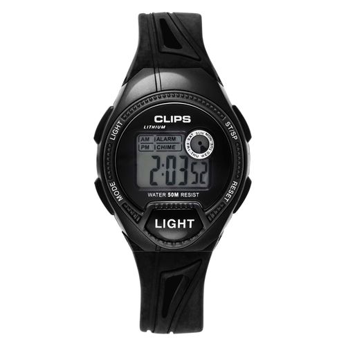 Clips Montre Noir Digital Hommes 539-6004-44