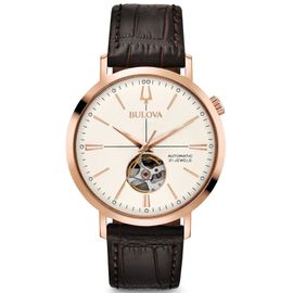 Bulova Montre Marron Analogique Hommes Classic Automatic 97a136