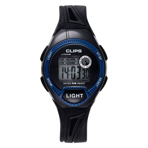 Clips Montre Noir Digital Hommes 539-6004-94