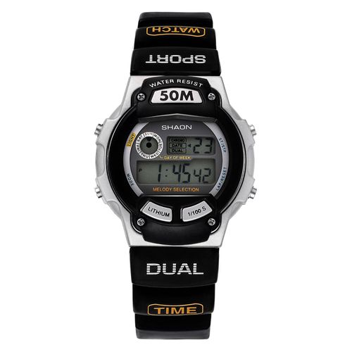 Shaon Montre Noir Digital Hommes 39-6020-44