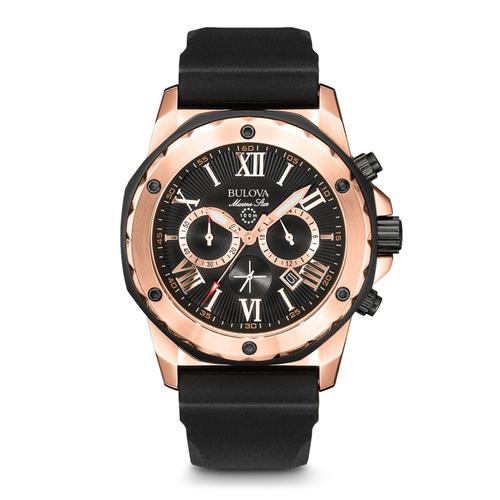 Bulova Montre Noir Chronographe Hommes 98b104