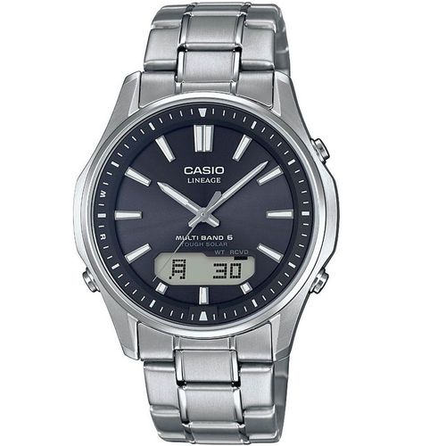 Casio Montre Argent Analogique - Digital Hommes Radio Controlled Watches Lcw-M100tse-1aer