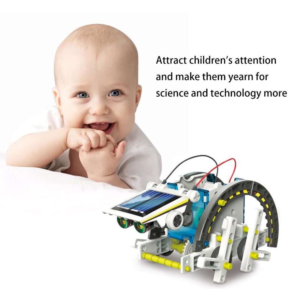 13 Fr 1 - Kit De Robot Solaire ducatif 13 En 1, Jouet Scien... - 3