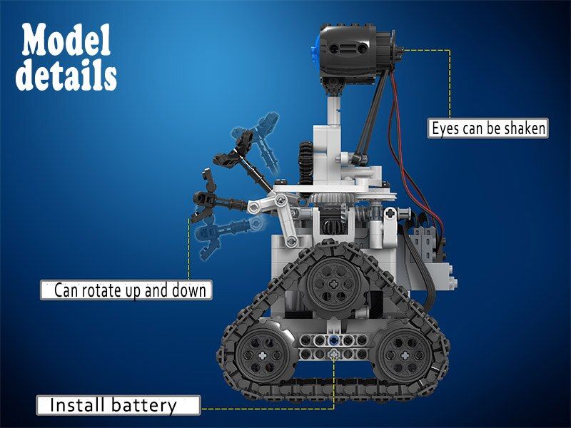 408pcs - Moc Robot Intelligent Rc Cratif, Tlcommande De H... - 3