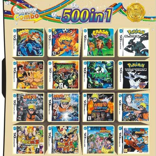 500 Fr 1 - Cartouches De Jeux Vidéo, Compilation, Tout En 1 Pour Nintendo Ds, 3ds, 2ds, Carte Pour Console