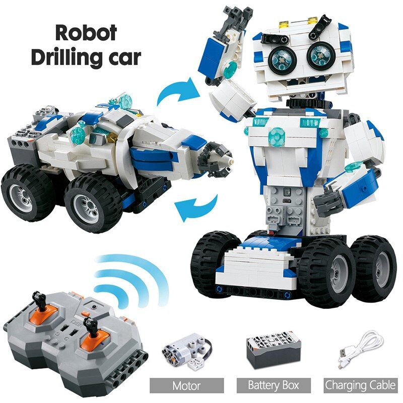 606pcs Pas De Bote - Robot Radiocommand 2 En 1 Pour Enfant... - 7