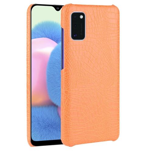 Classique Élégant Étui Pour Samsung Galaxy A41 Housse De Protection Anti Éraflure Compatibilité Mode Classique D'alligator - Couleur Orange