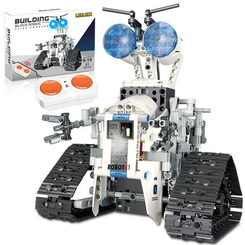 Avec La Boîte - Robot Électrique Rc City, Blocs De Construction De Haute Technologie, Télécommande Intelligente, Briques, Jouets Pour Enfants, Cadeaux