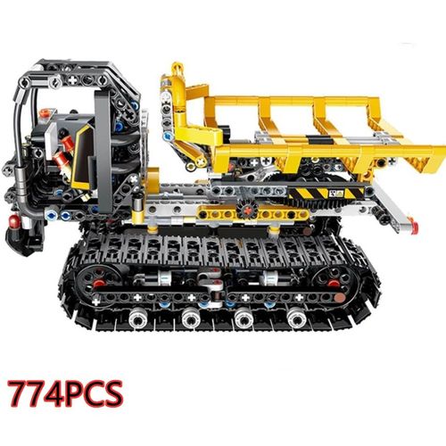 B Pas De Boîte - Véhicule D'ingénierie Rc Électrique, Blocs De Construction, Programmation App, Télécommande Technique, Bulldozer, Chariot Élévateur, Camion, Jouets Pour Enfants, Cadeau