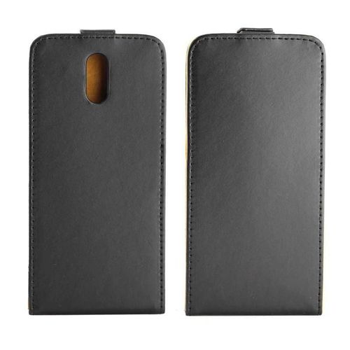 Flip Vertical Étui Pour Nokia 2.3 Cuir Tpu Fente Pour Carte Housse De Protection Style D'affaires - Noir