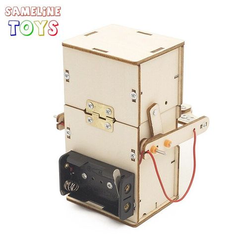 Bois - Jouets Stem En Bois Écologique, Modèle De Pièce De Monnaie, Robot Puzzle, Accessoires, Kit D'éducation Scientifique, Jouets Pour Enfants, Cadeau, Nouveau, Bricolage