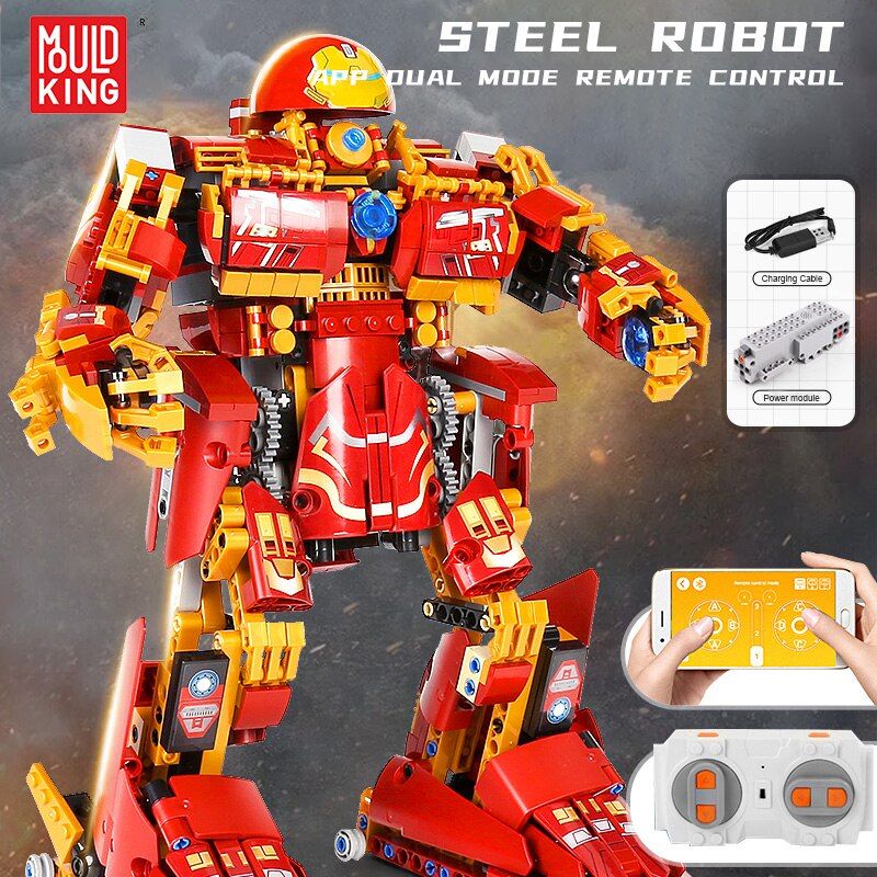 Bote 15039no - Robot En Acier Avec Tlcommande, Blocs De C... - 6