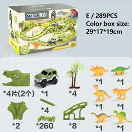 Dinosaure Combo 5 - Jouet Crétaceus Jurassic World Camp, Dinosaure, Paradis, Puzzle Pour Enfants, Modèle De Voiture Électrique, Vacances