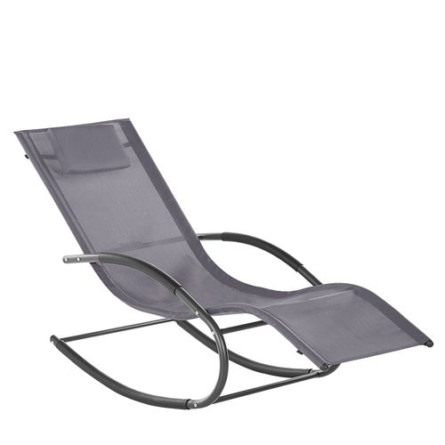 Chaise Longue Métal Gris Carano Ii
