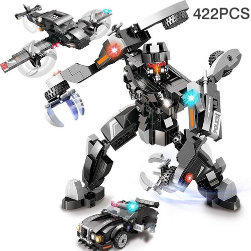 Fc1002 - Blocs De Construction Robot Mech, Voiture De Police, Modèle Brique, Cadeau De Noël, Jouets Éducatifs Pour Enfants