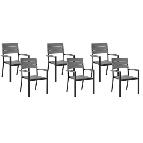 Lot De 6 Chaises Grises Como