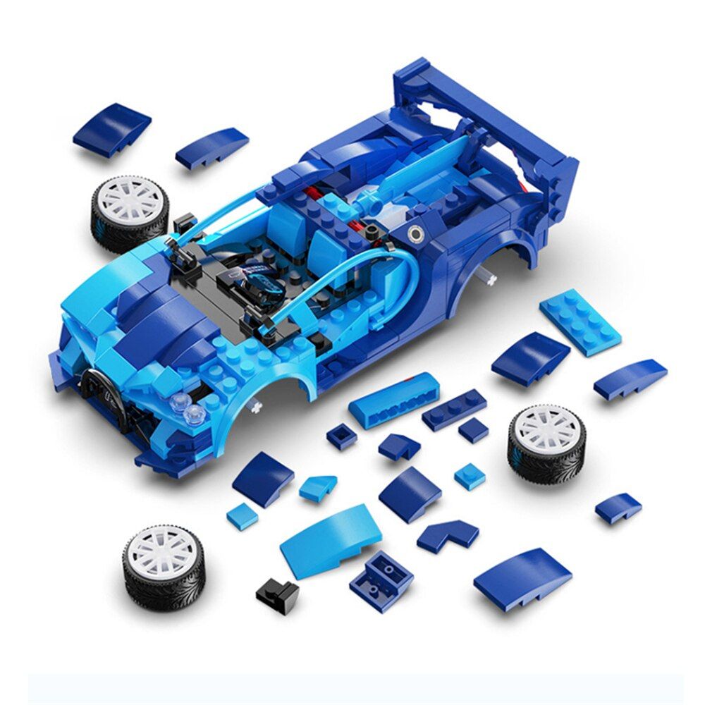 Jaune - Voiture De Sport Rc En Blocs De Construction, Voitur... - 3