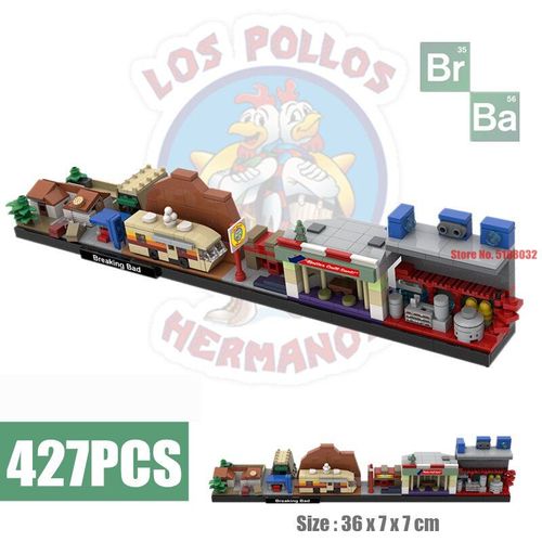 Pas De Boîte De Coute Au Dés - Bloc De Construction En Brique, Jouet Technique Du Drame Américain Breaking Bad Los Pollos Potter White Pinkman Saul Cook Lab City Streetview