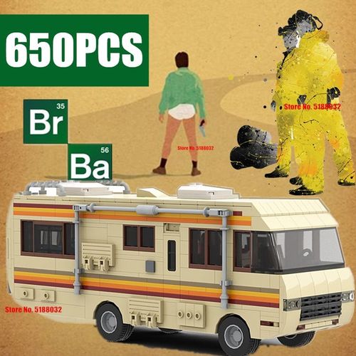 Pas De Boîte De Coute Au Dés - Bloc De Construction En Brique, Jouet Technique, Pour Le Drame Américain, Breaking Bad Los Pollos Potter, Blanc, Pinkman, Laboratoire De Cuisine, Rv, Ville, Horizon