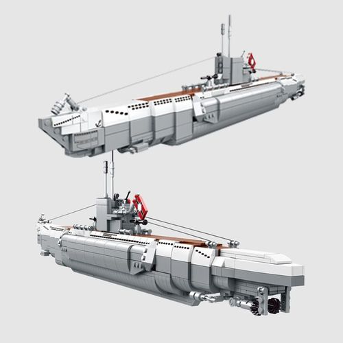 Pas De Boîte Originale - Blocs De Construction Sous-Marin Militaires Allemagne 1035, U-48 Pièces, Kit De Briques De Transport D'avion, Seconde Guerre Mondiale, Jouets De Construction, Cadeau Pour Enfants