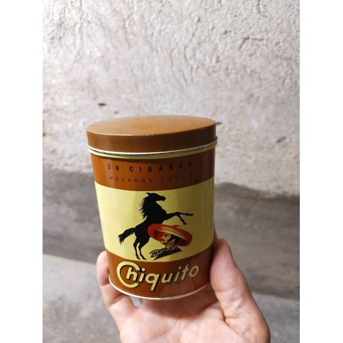 Boite En Fer Ancienne Cigarillos Chiquitos