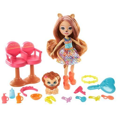 Enchantimals - Coffret Salon De Coiffure De Lacey Lion