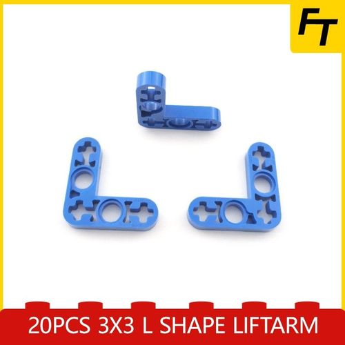 Rojo - Briques De Construction En Forme De L 3x3, 20 Pièces, 32056 Technique, Blocs De Construction, Diy, Compatibles Moc, Cadeau Créatif, Château, Petites Particules