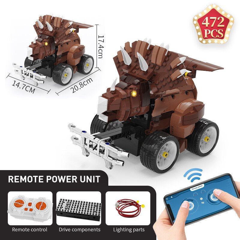 Sans Bote - Blocs De Construction De Voiture Dinosaure, Tl... - 2