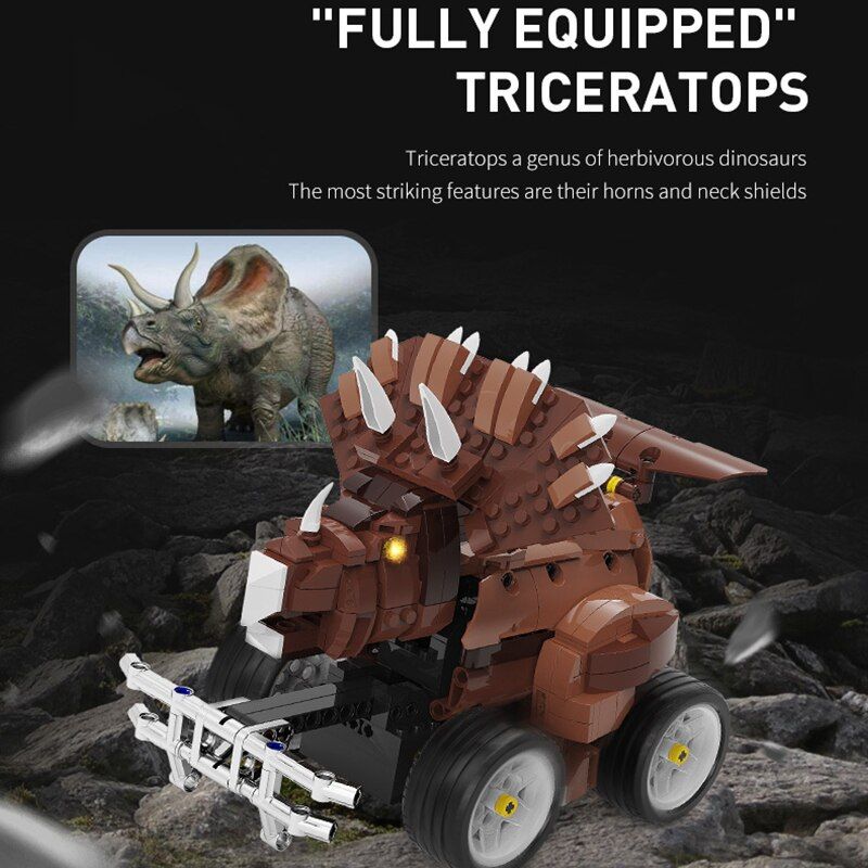Sans Bote - Blocs De Construction De Voiture Dinosaure, Tl... - 4