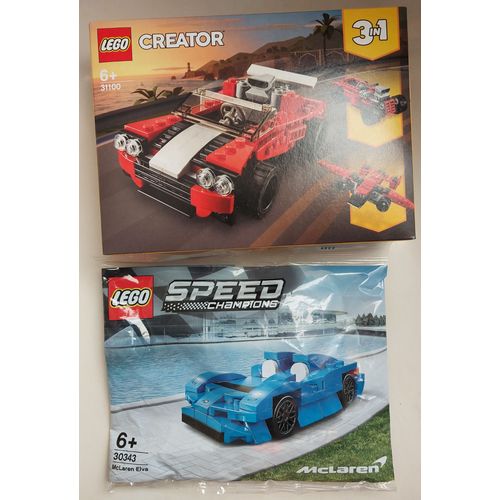 Lot LEGO 6ans et plus : 30343 - Mc Laren Elva + 31100 - Creator 3 en 1 voiture de course