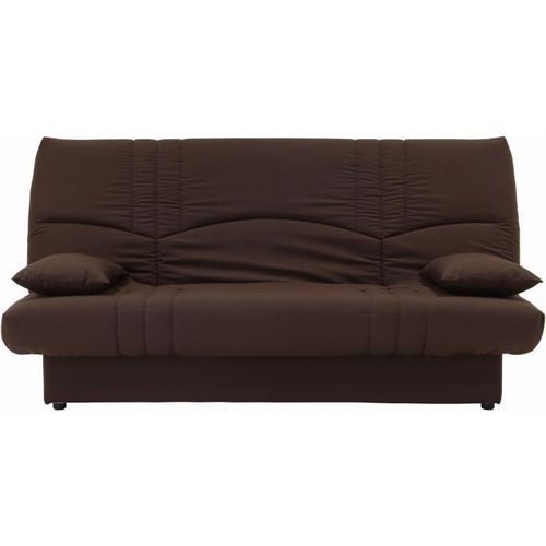 Banquette Clic Clac 3 Places - Tissu Chocolat - Style Contemporain - L 190 X P 92 Cm - Dream