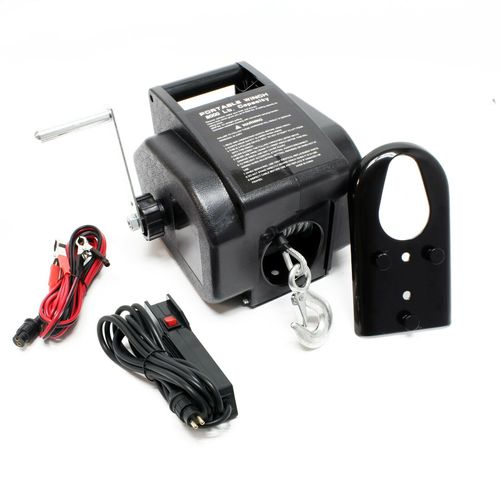 Treuil électrique 12 volts traction jusqu à 2267 kg treuil à câble manivelle Helloshop26 16_0000522
